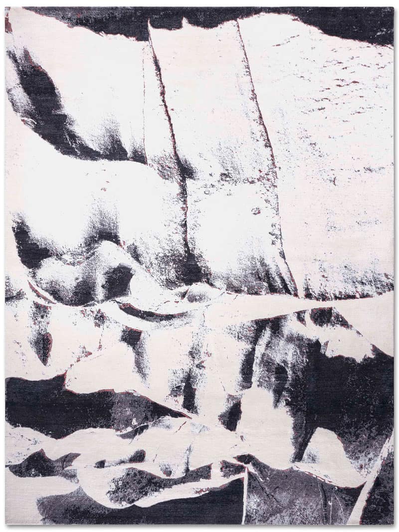 Black & White Handwoven Luxury Rug | Size: 365 x 457 cm