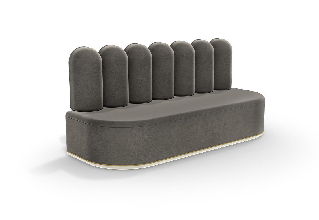 Fluffy Cloud II Grey Sofa