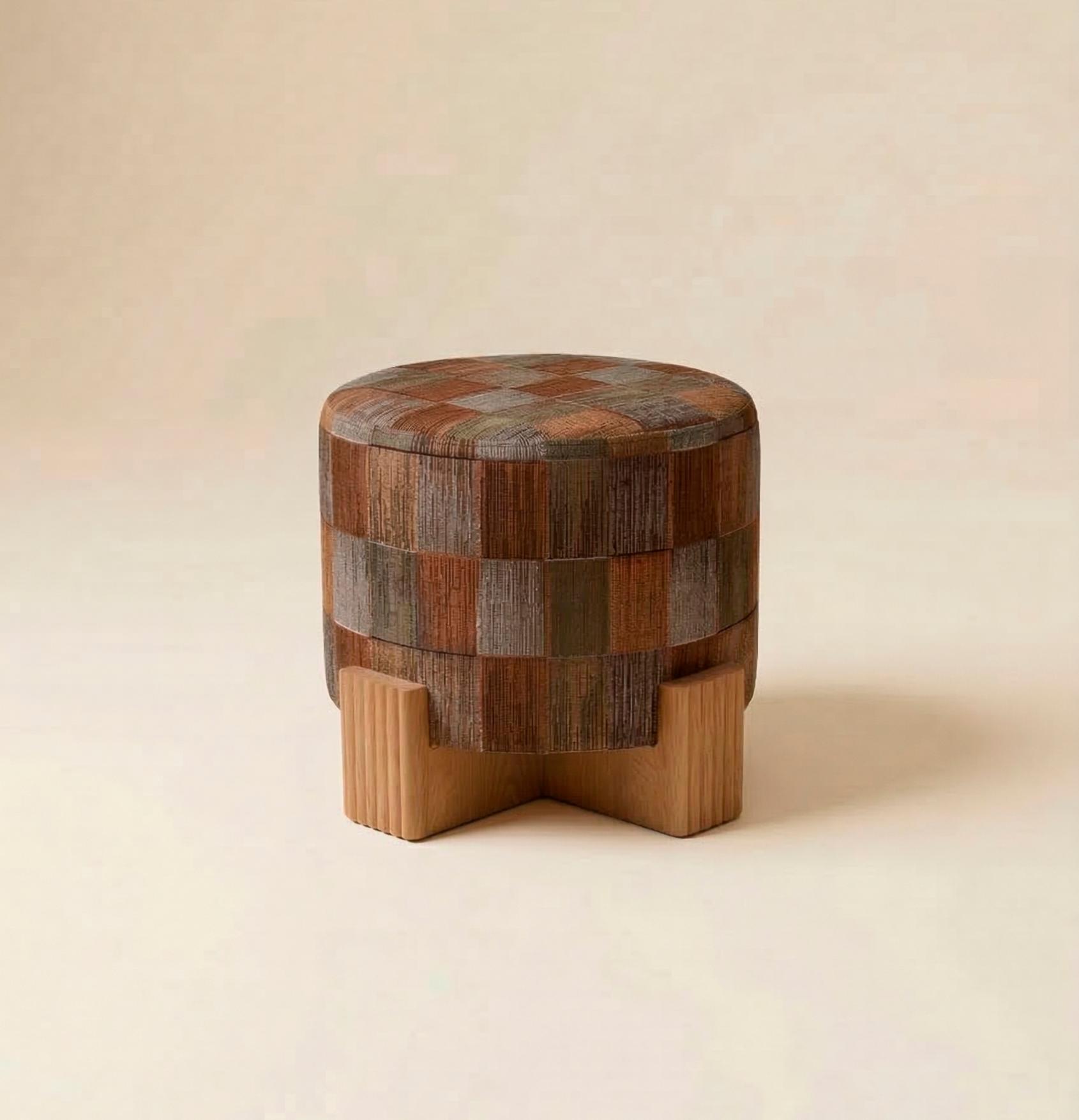 Twin Round Pouf