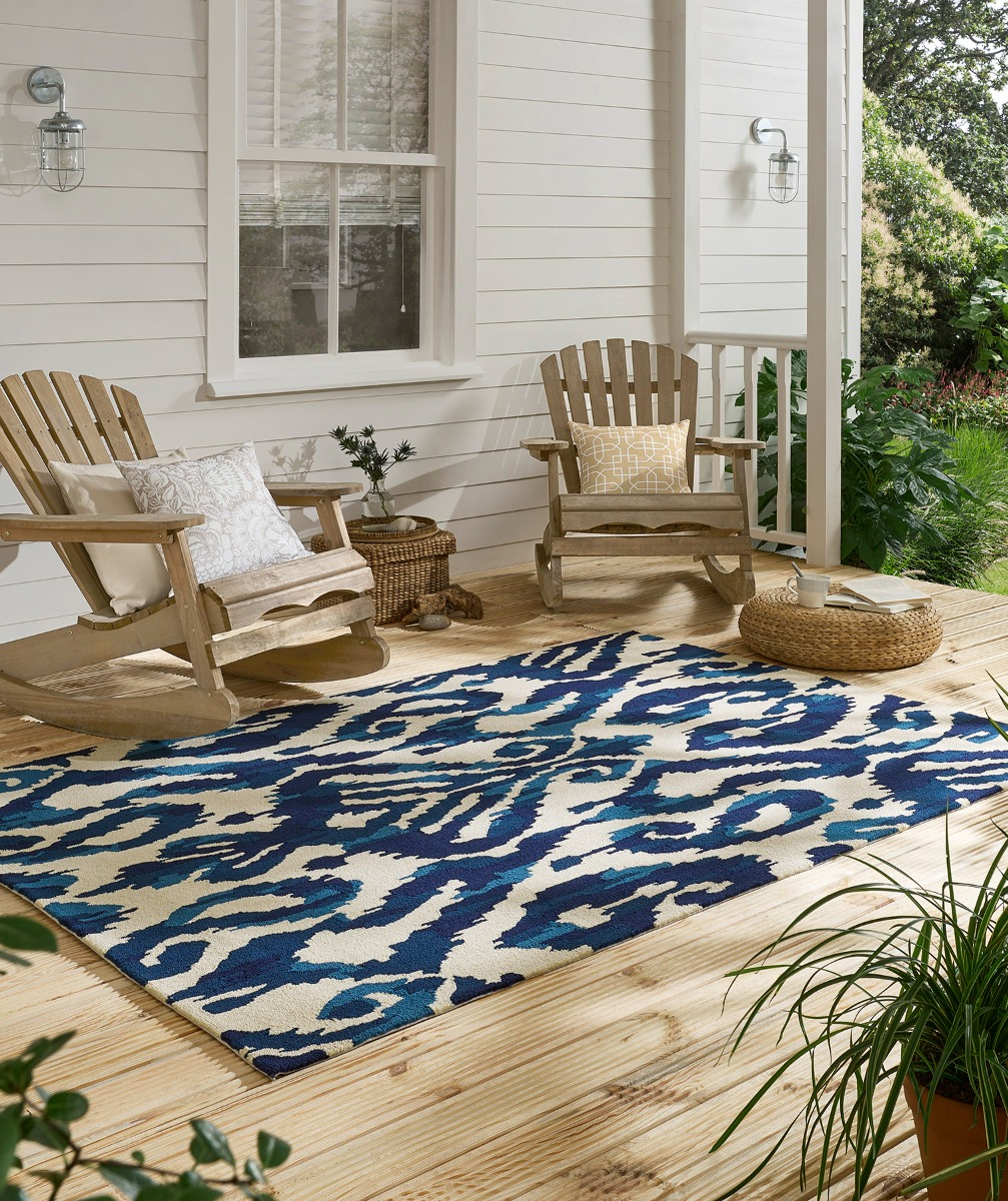 Indigo Outdoor Handwoven Rug