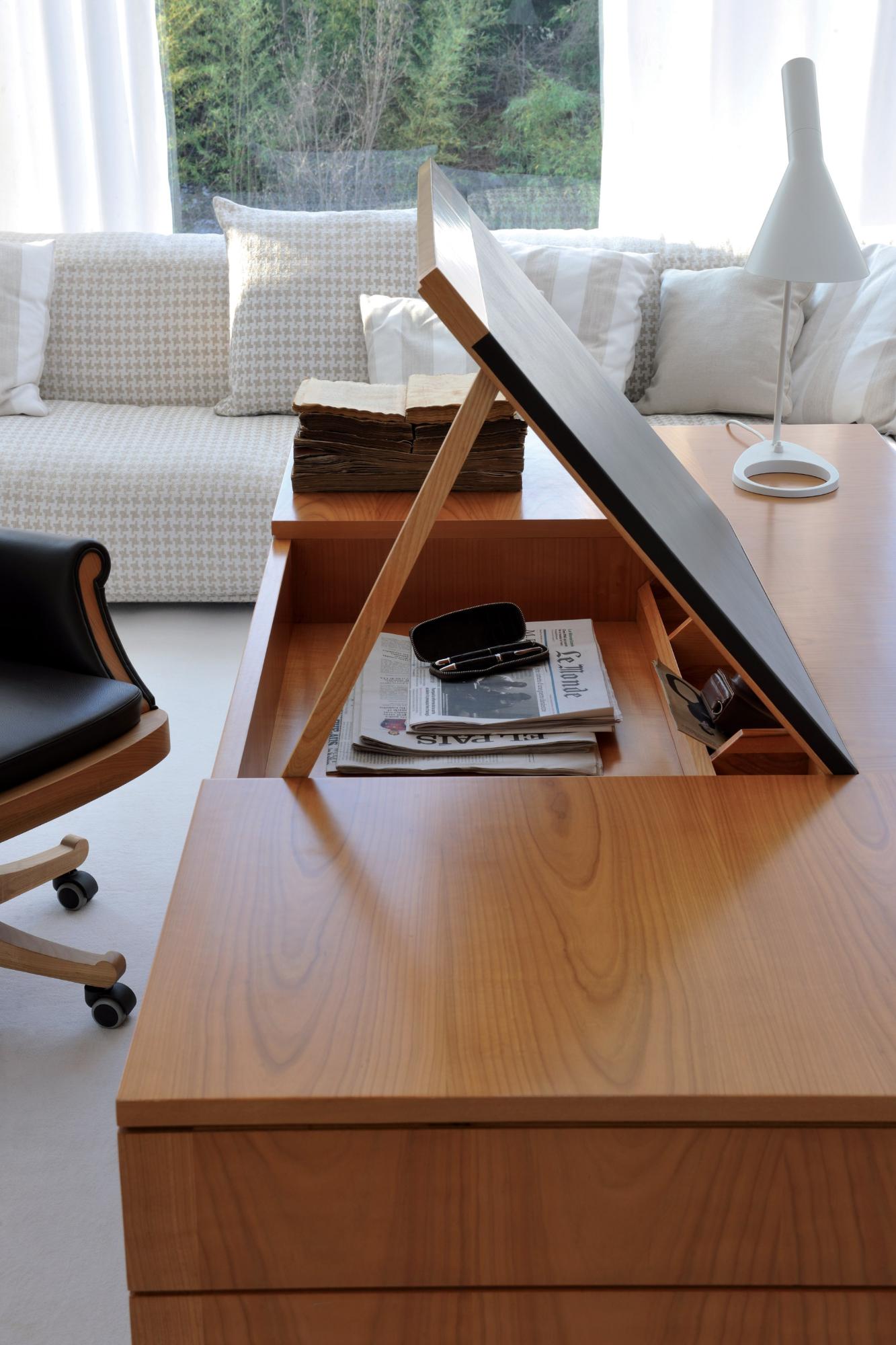 Roma Natural Walnut Artisan Desk