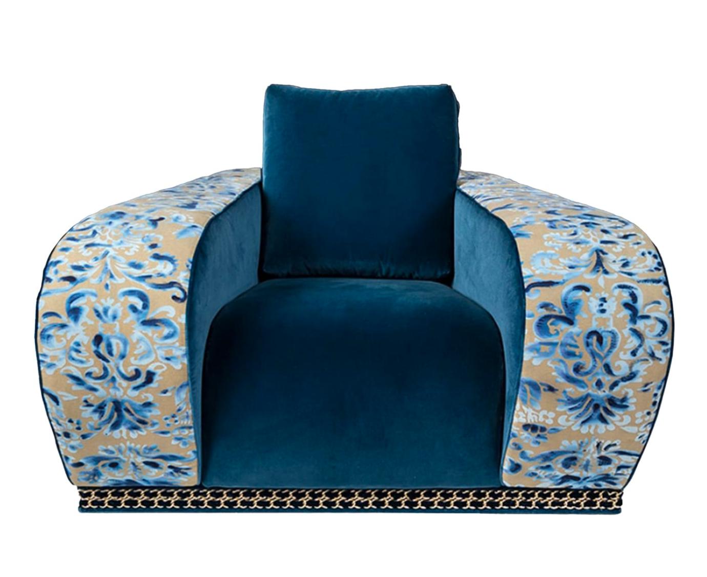 Firenze Patterned Fabric Armchair