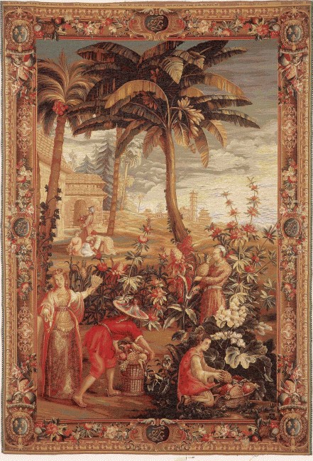The Pineapple Harvest Woven Tapestry