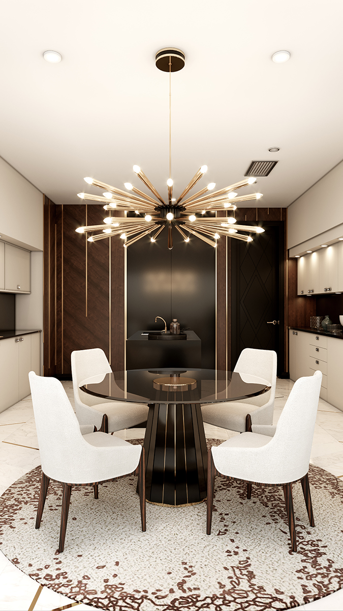Opulent Glow Suspension Lamp - 1