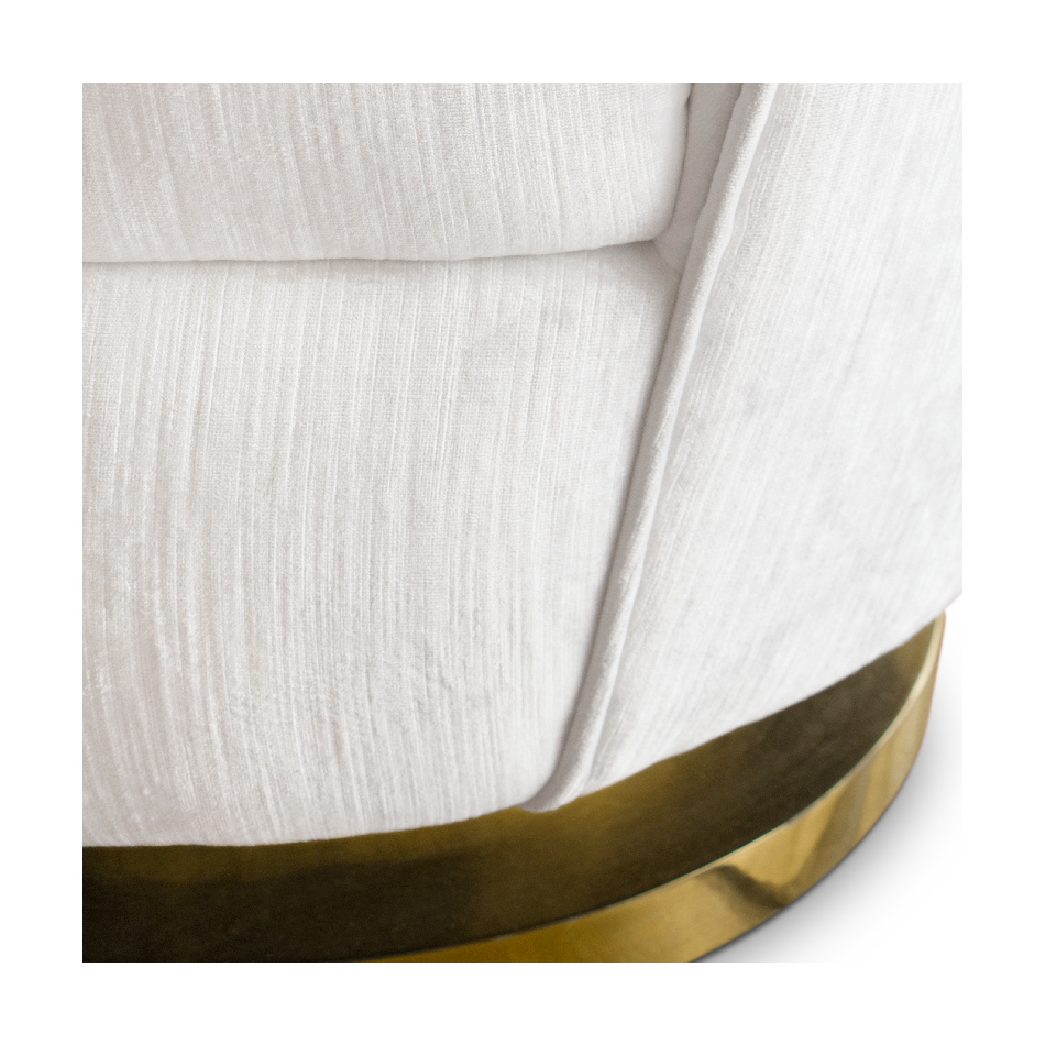 Galen White Single Sofa
