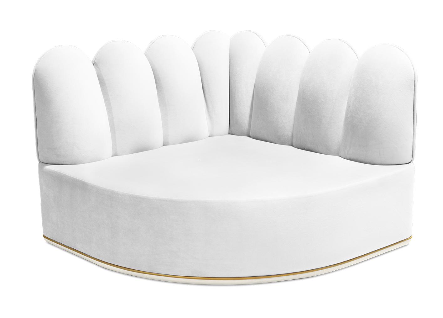 Fluffy Cloud White Sofa