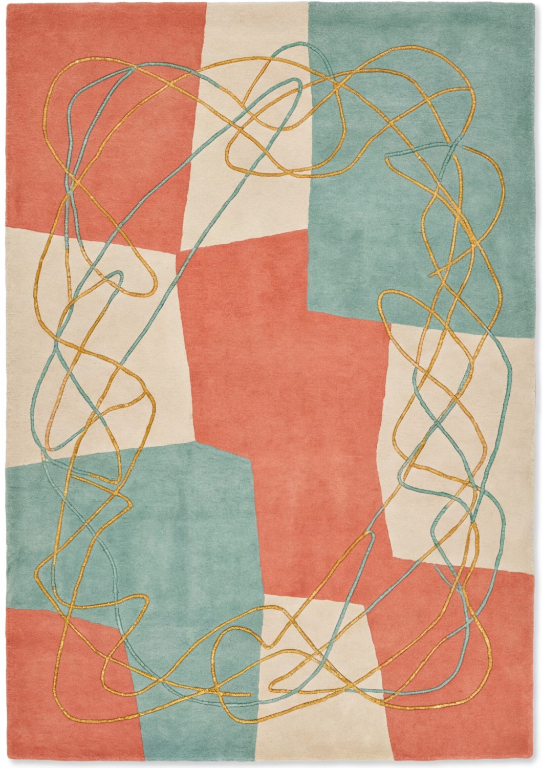 Patchwork Rhythm Soft Heritage Rug