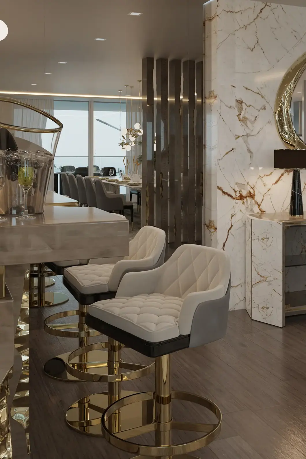 Royal Swivel Bar Chair