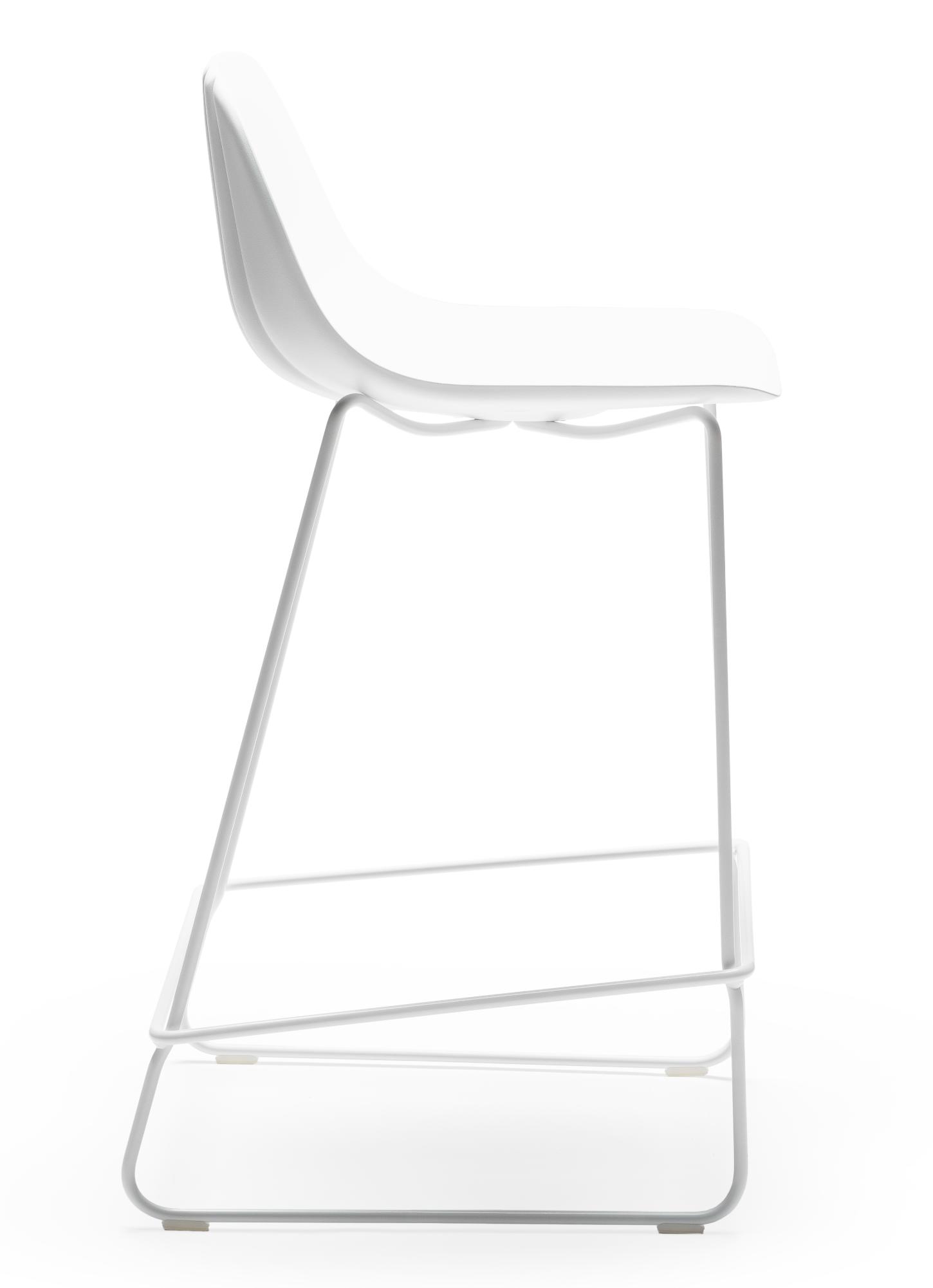 Babah White Bar Stool