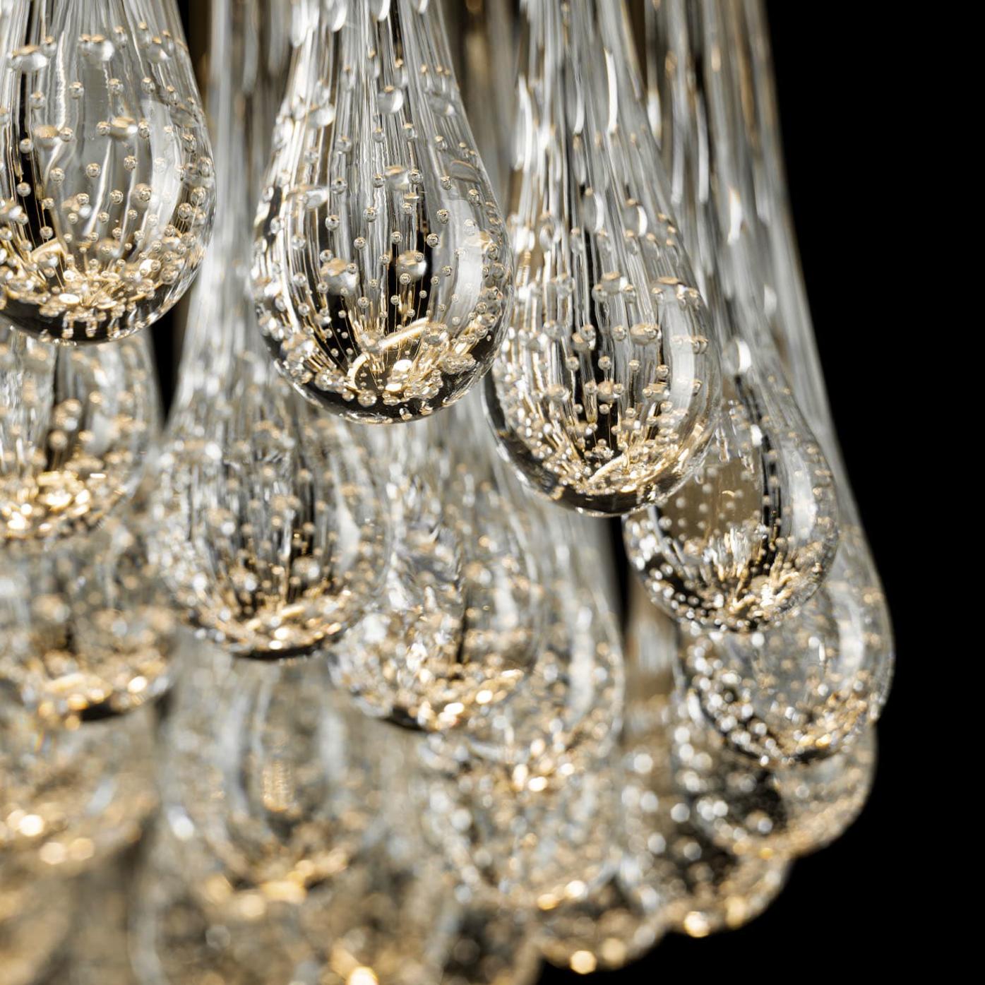 Round Murano Bubble Glass Chandelier