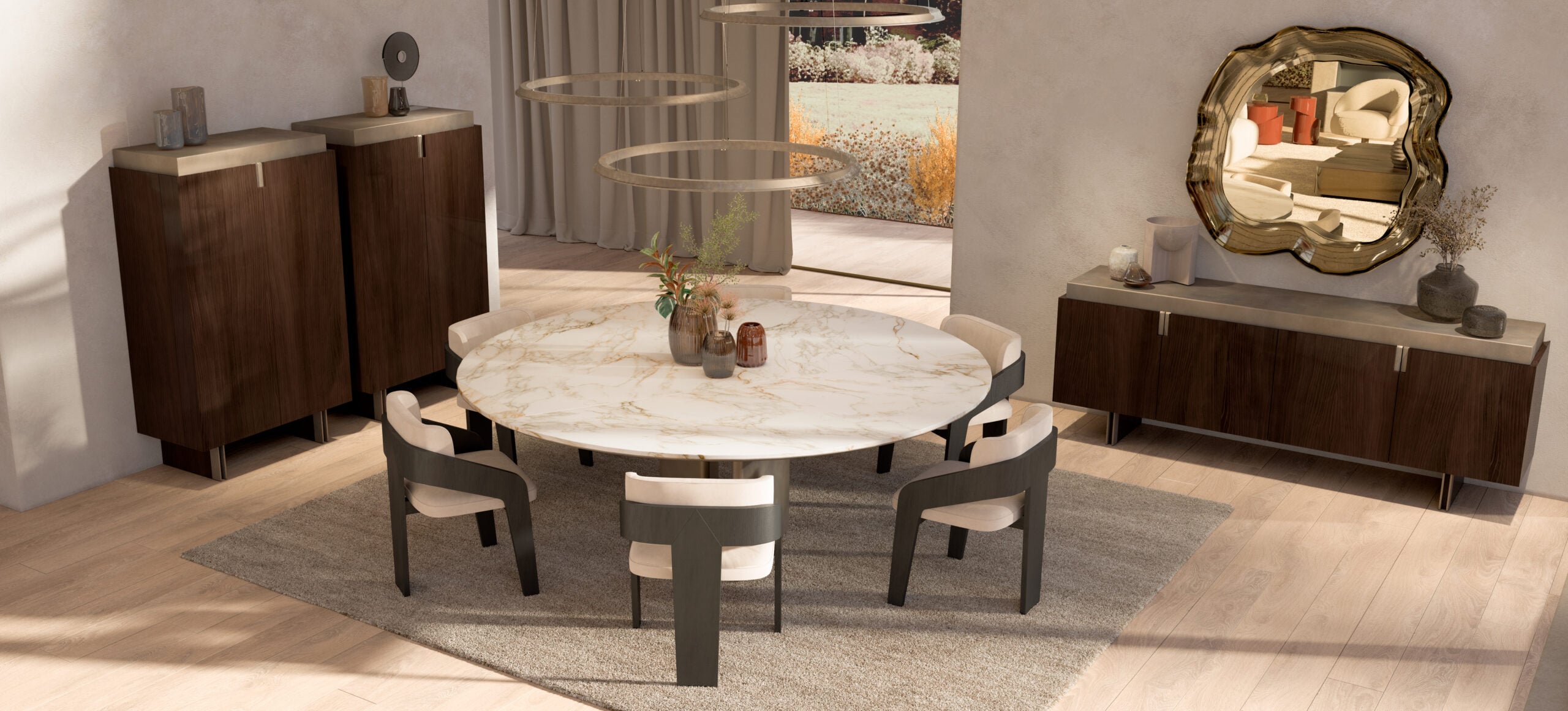New Mood Italian Round Dining Table