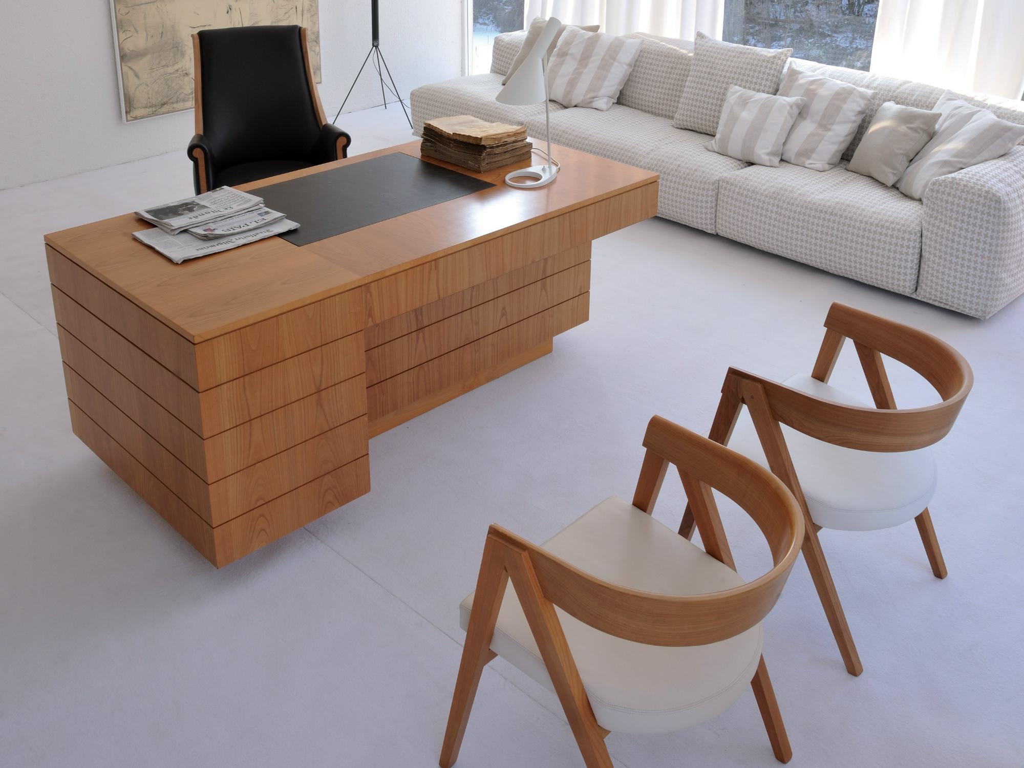 Roma Natural Walnut Artisan Desk