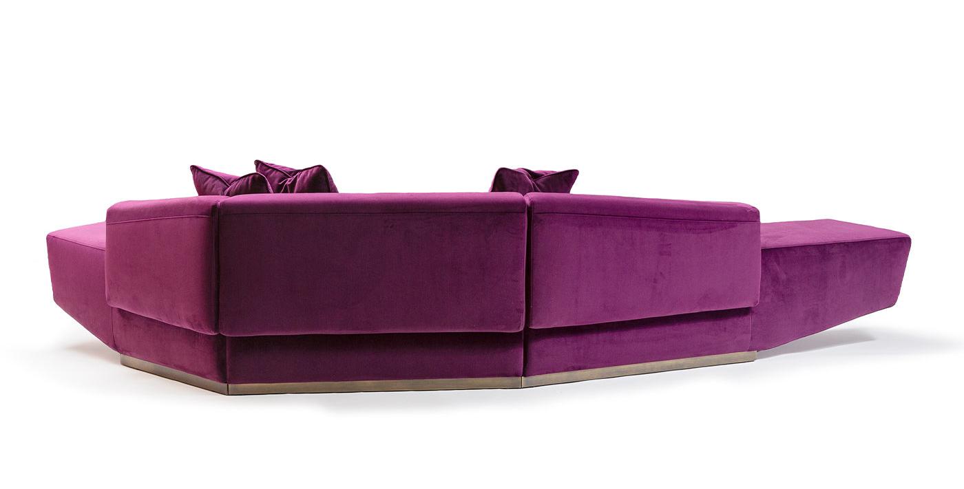 Dubhè Fuchsia Modular Sofa