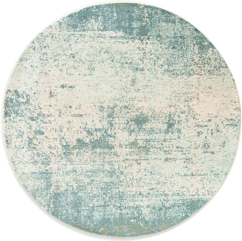 Oceanic Blue Gradient Round Rug | Size: Ø 240 cm