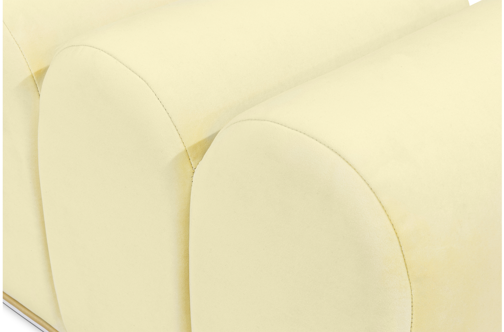 Sweet Swirl Yellow Modern Bench