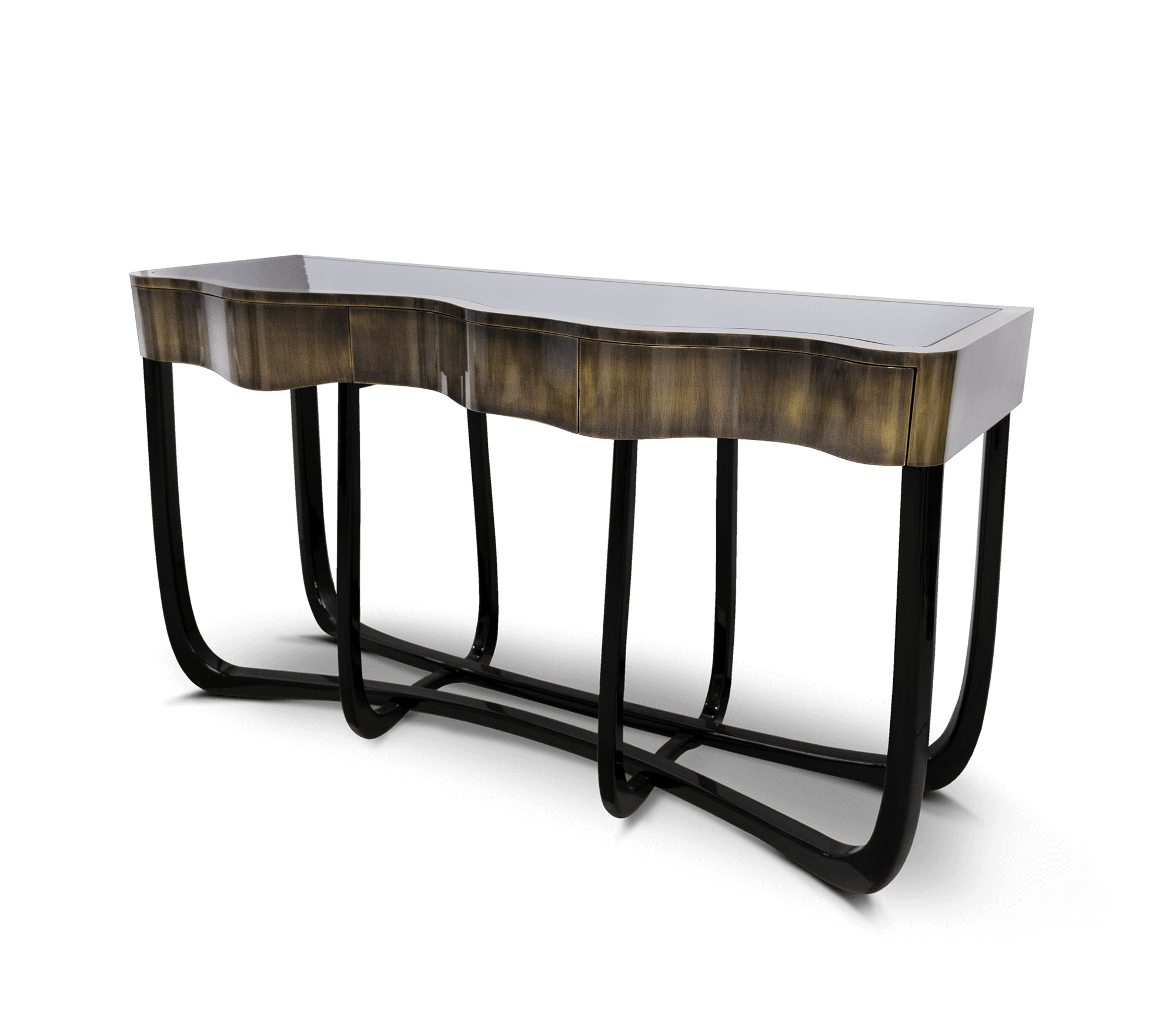 Serpentine Patina Luxe Console