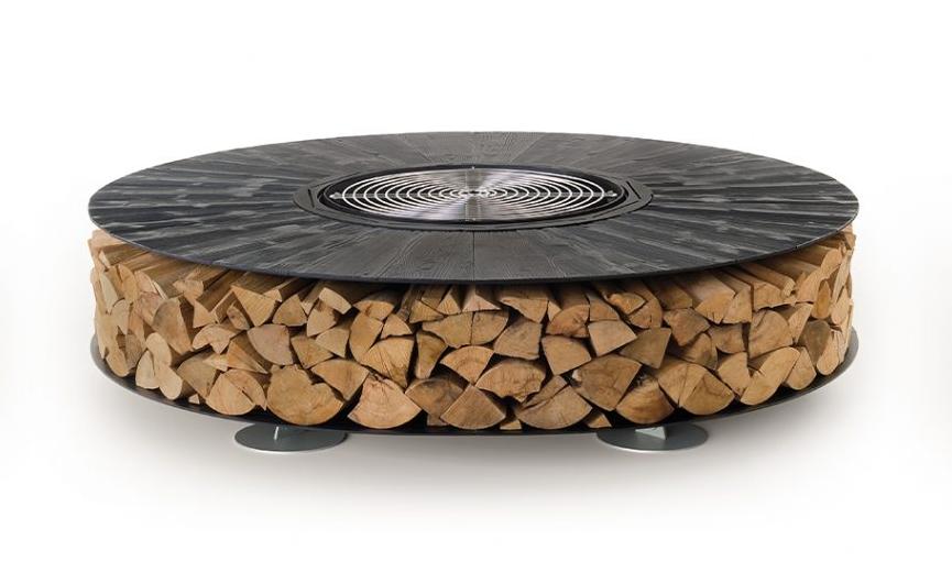 Texture Black Outdoor Fire Pit