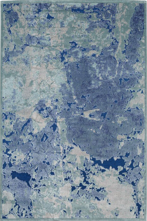 Light Blue Modern Flat Woven Area Rug Antigua 201Z/Q24