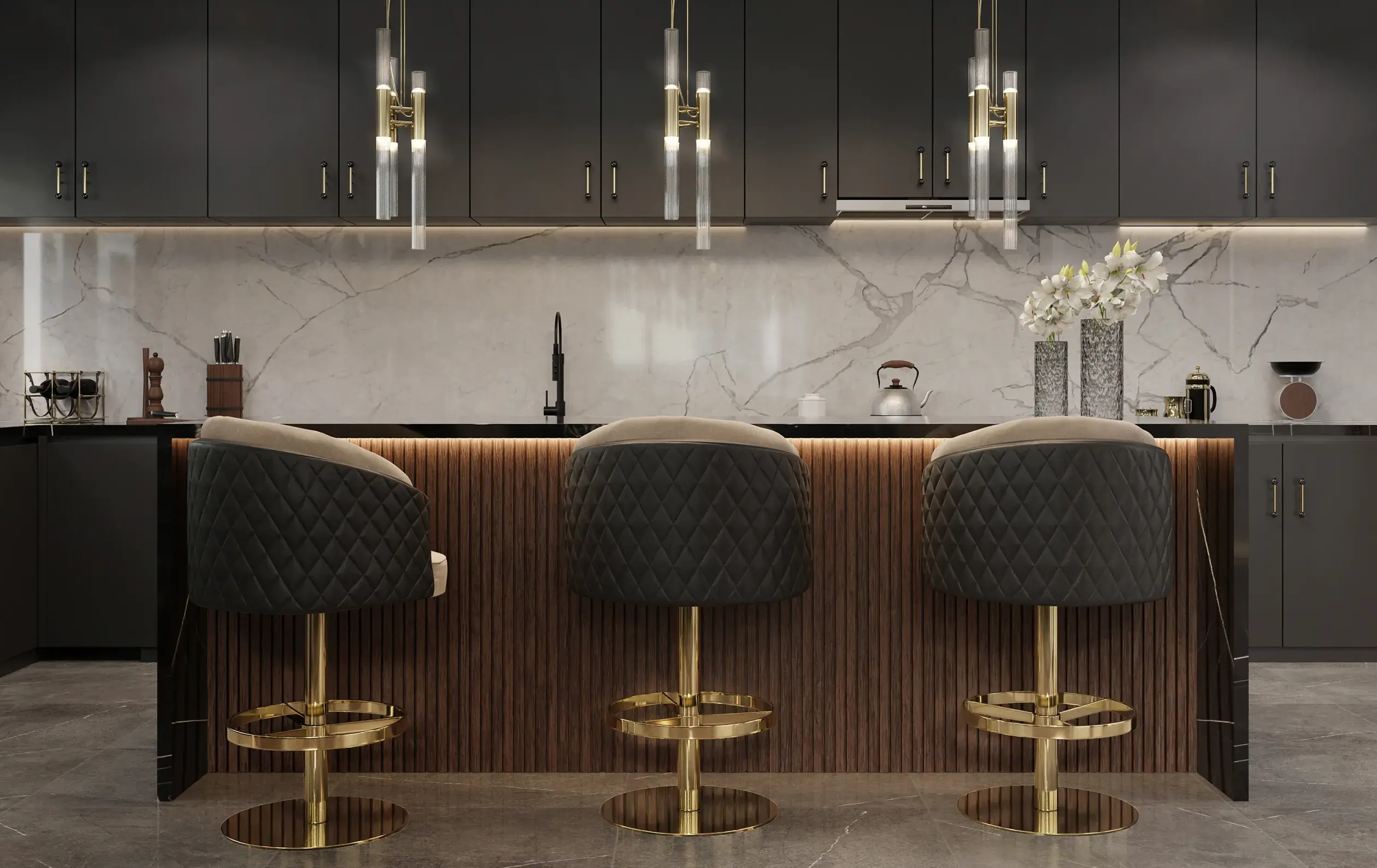 Opulence Swivel Bar Chair - 4