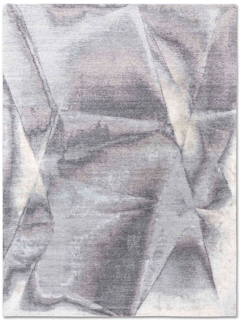 Silver Handwoven Luxury Rug