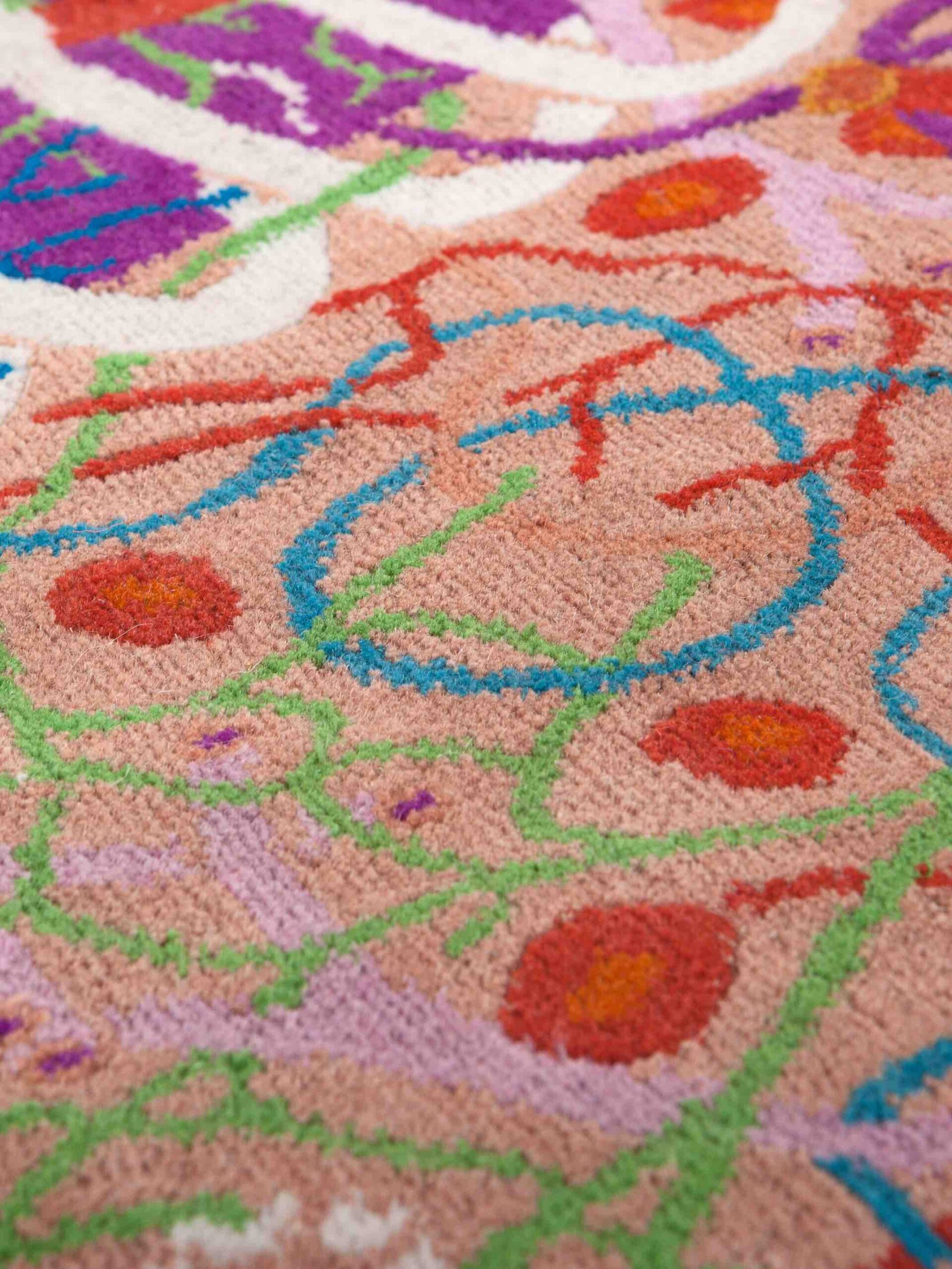 Quack Round Wool Rug