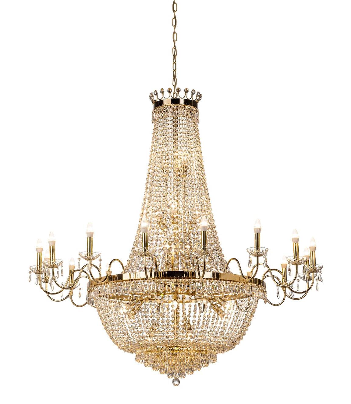 Luxury Soft Gold Crystal Chandelier