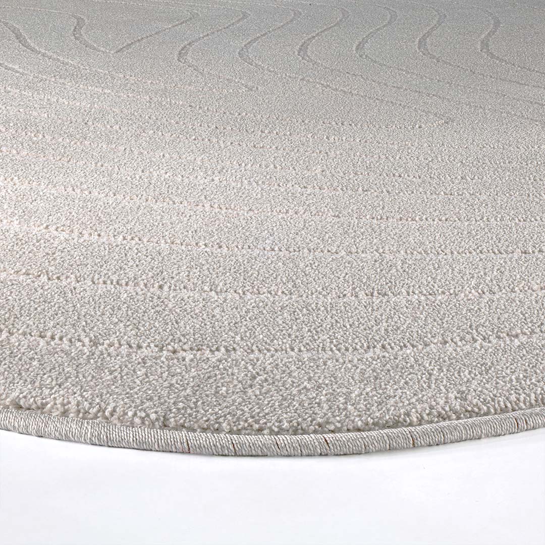 Cortina Stone Ivory Oval Rug