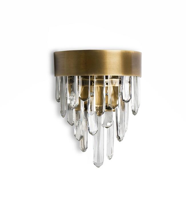 Brass Flow Stream Wall Light