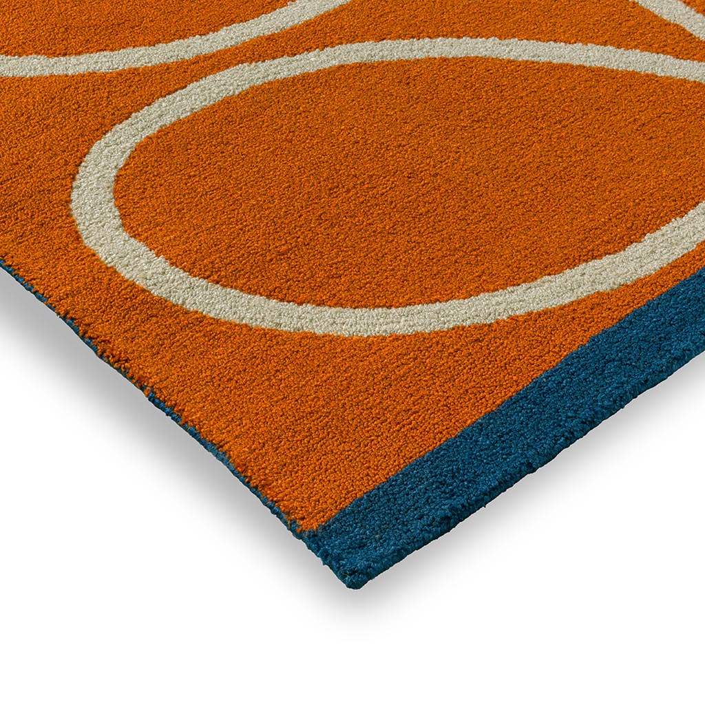 Linear Branch Orange Outdoor Rug | Size: 160 x 230 cm