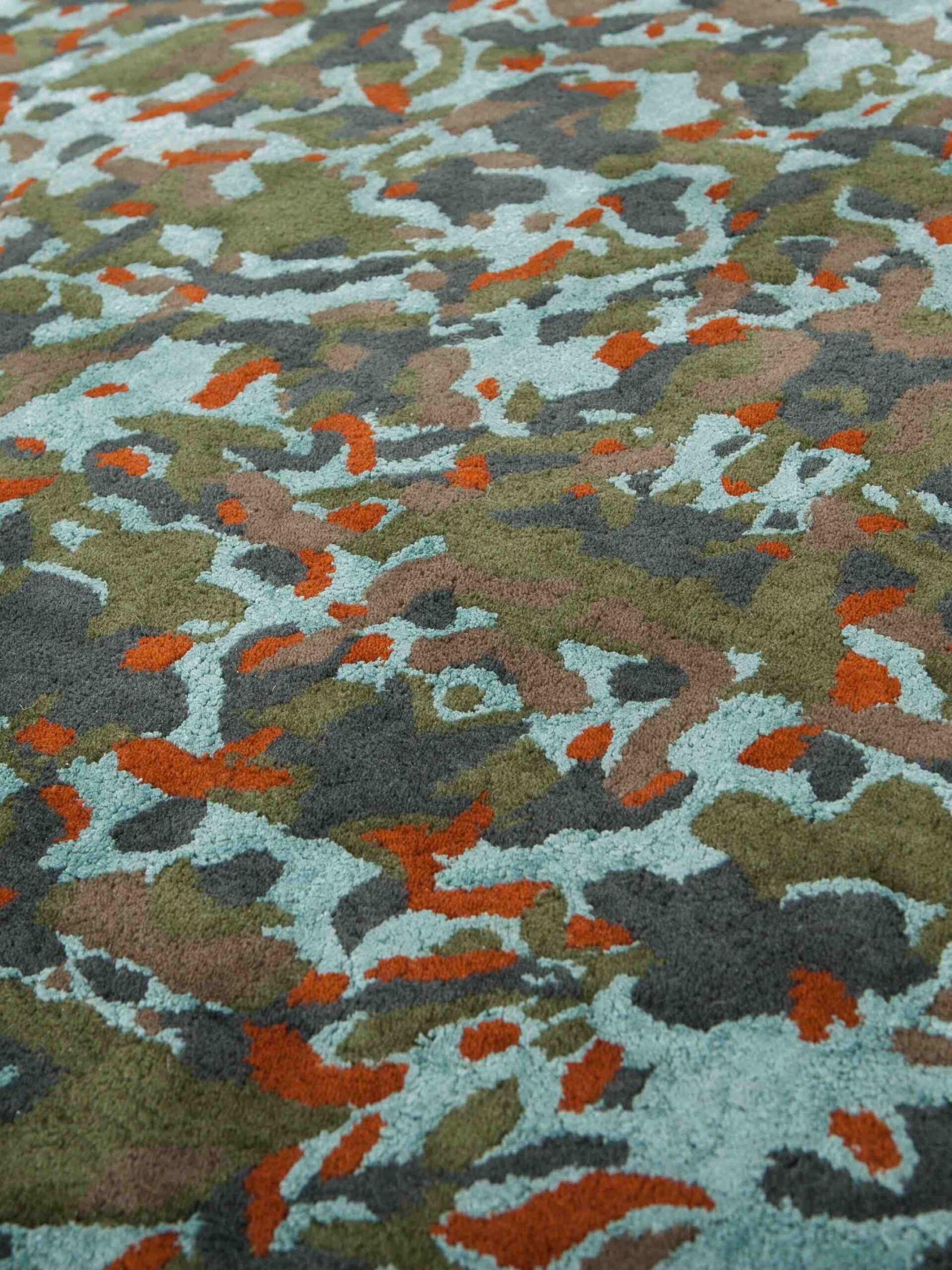 Camouflage Micro Wool / Viscose Rug