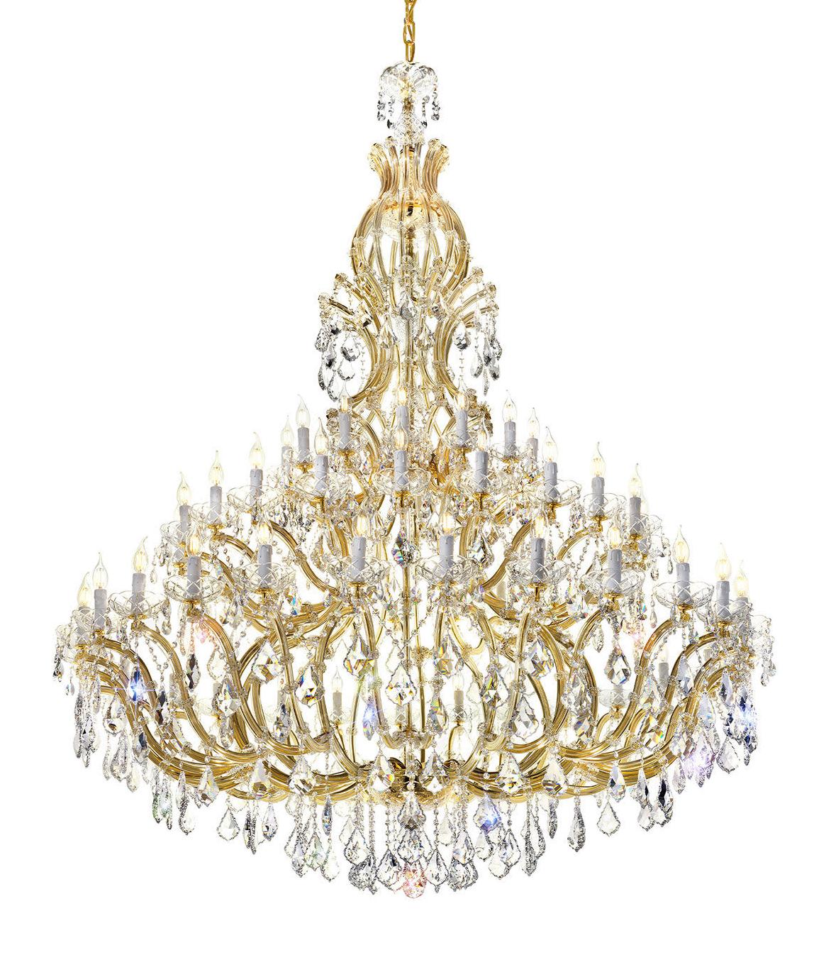 Mariateresa Crystal Gold Chandelier
