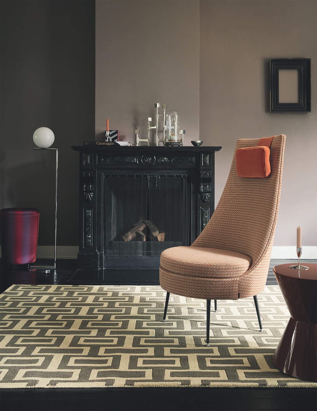 Intaglio Grey Hand Woven Rug | Size: 170 x 240 cm