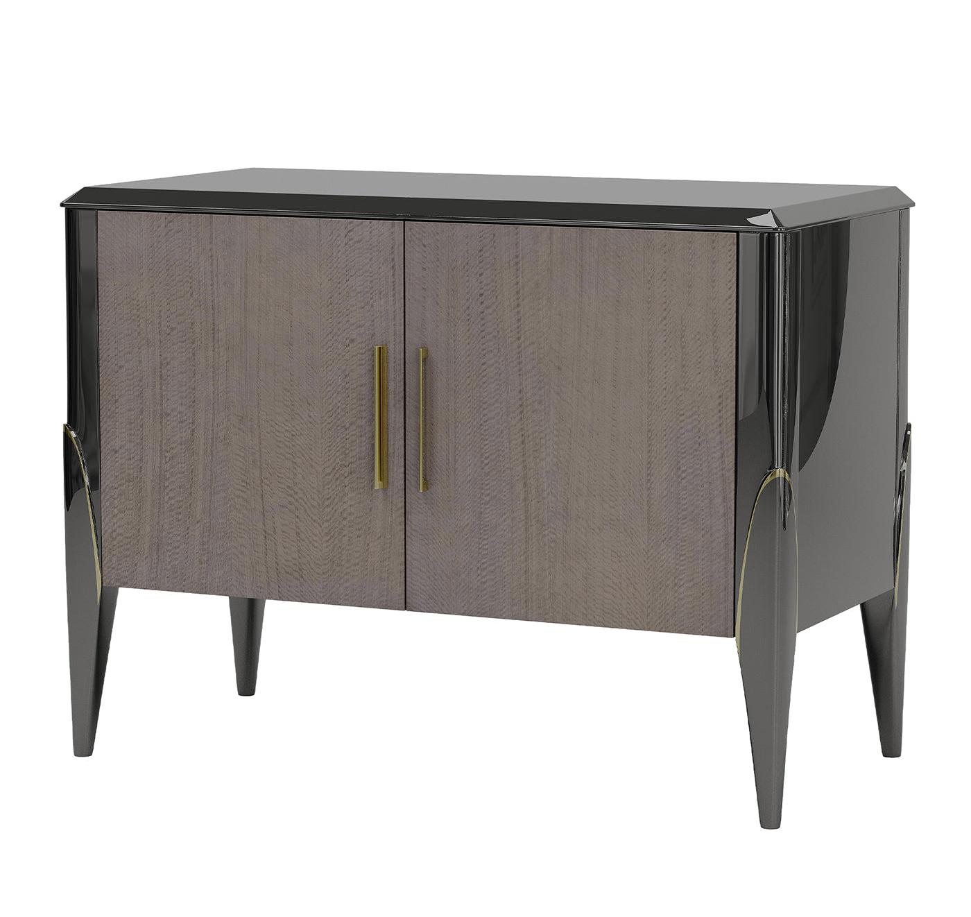 Gray Wooden Artisan Sideboard