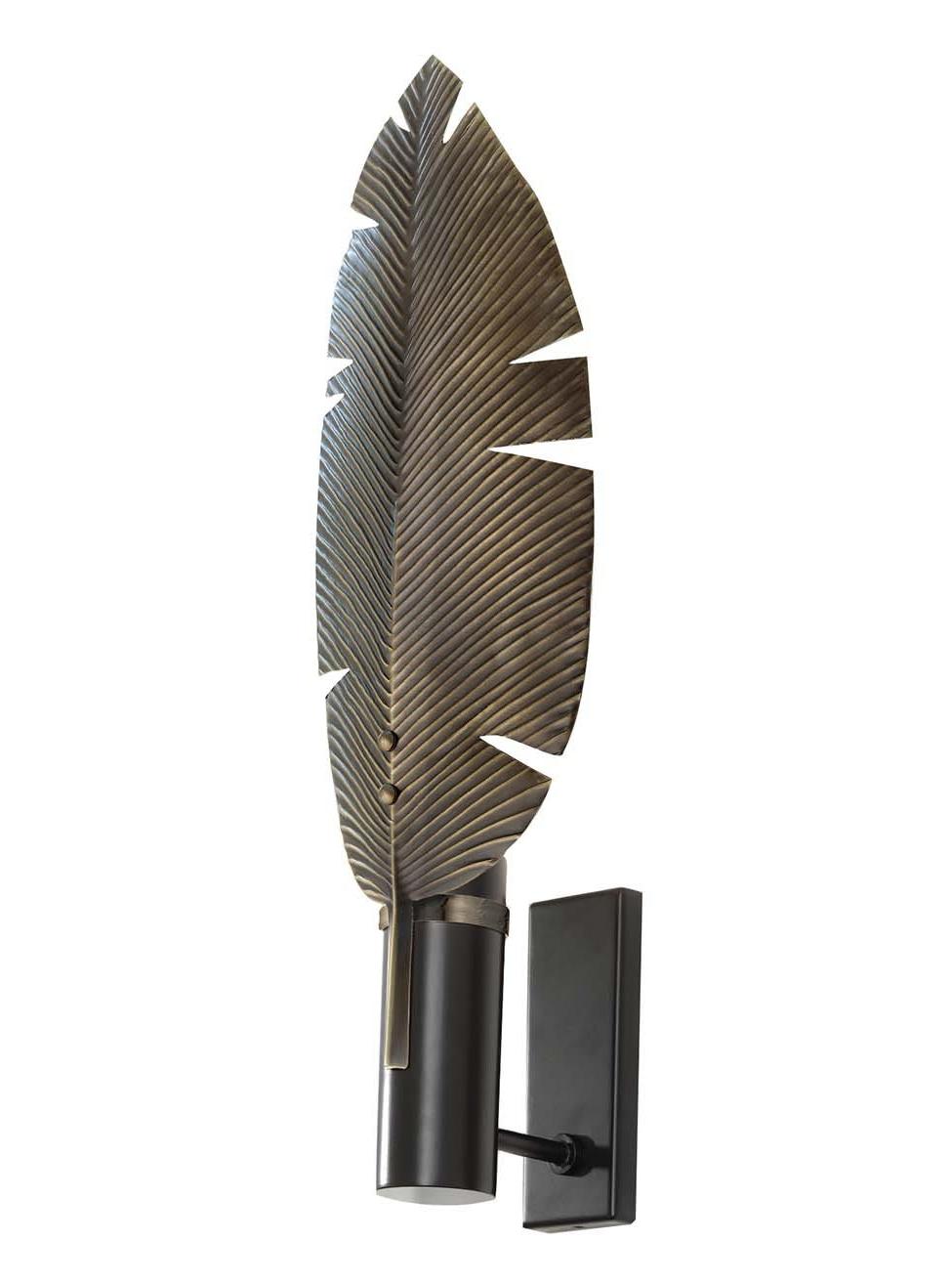 Leaf Black Wall Sconce