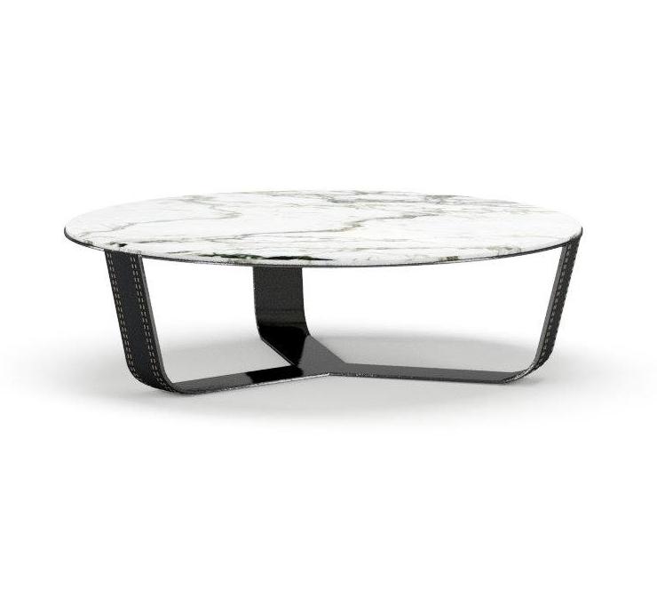 Alpha Oval Marble Coffee Table