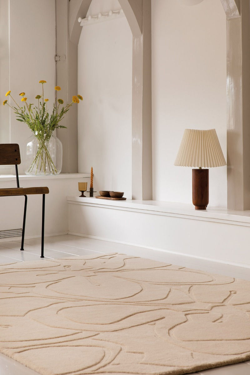 Cream Designer Rug | Size: 250 x 350 cm