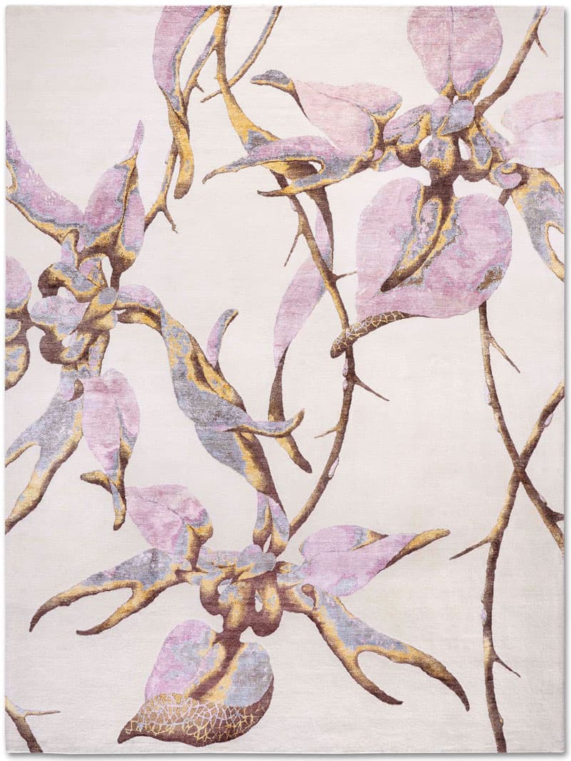 Orchid Hand-Knotted Silk / Wool Rug