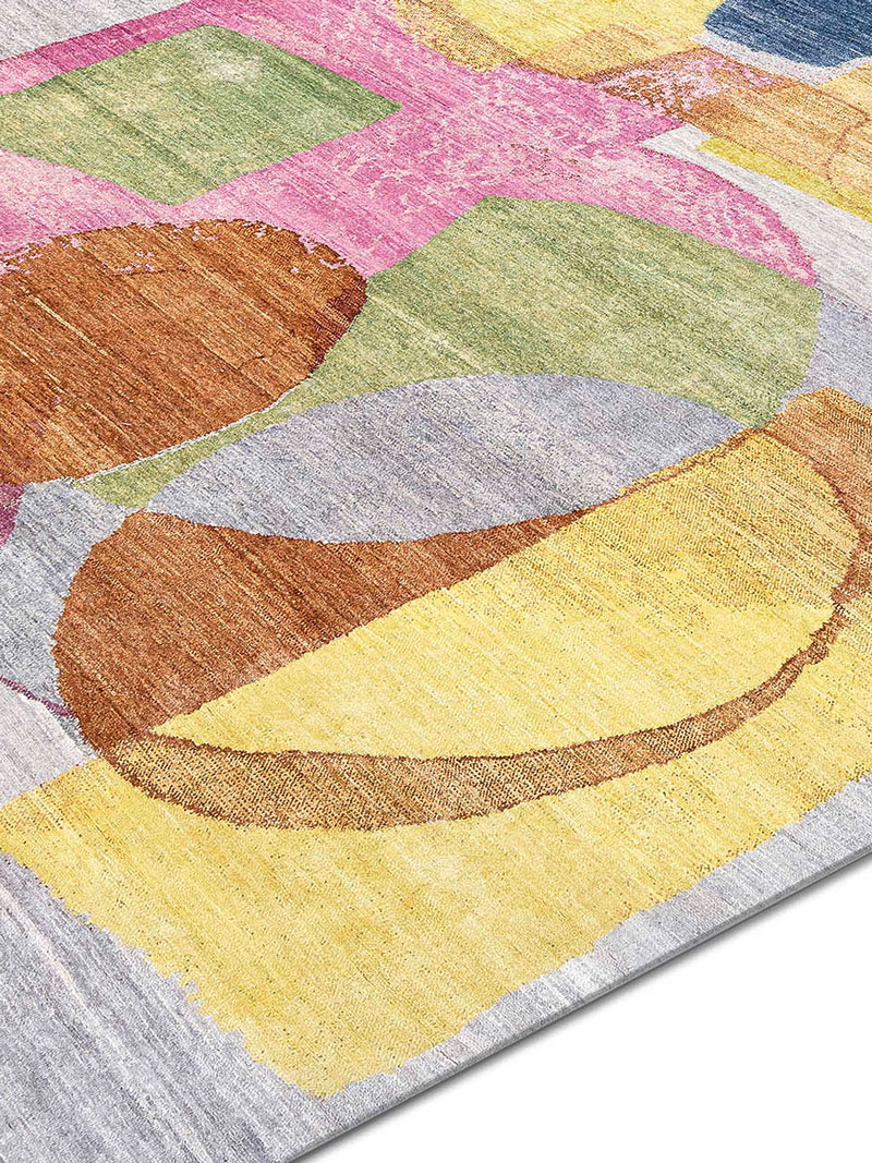 Original Hand-Knotted Silk / Wool Rug