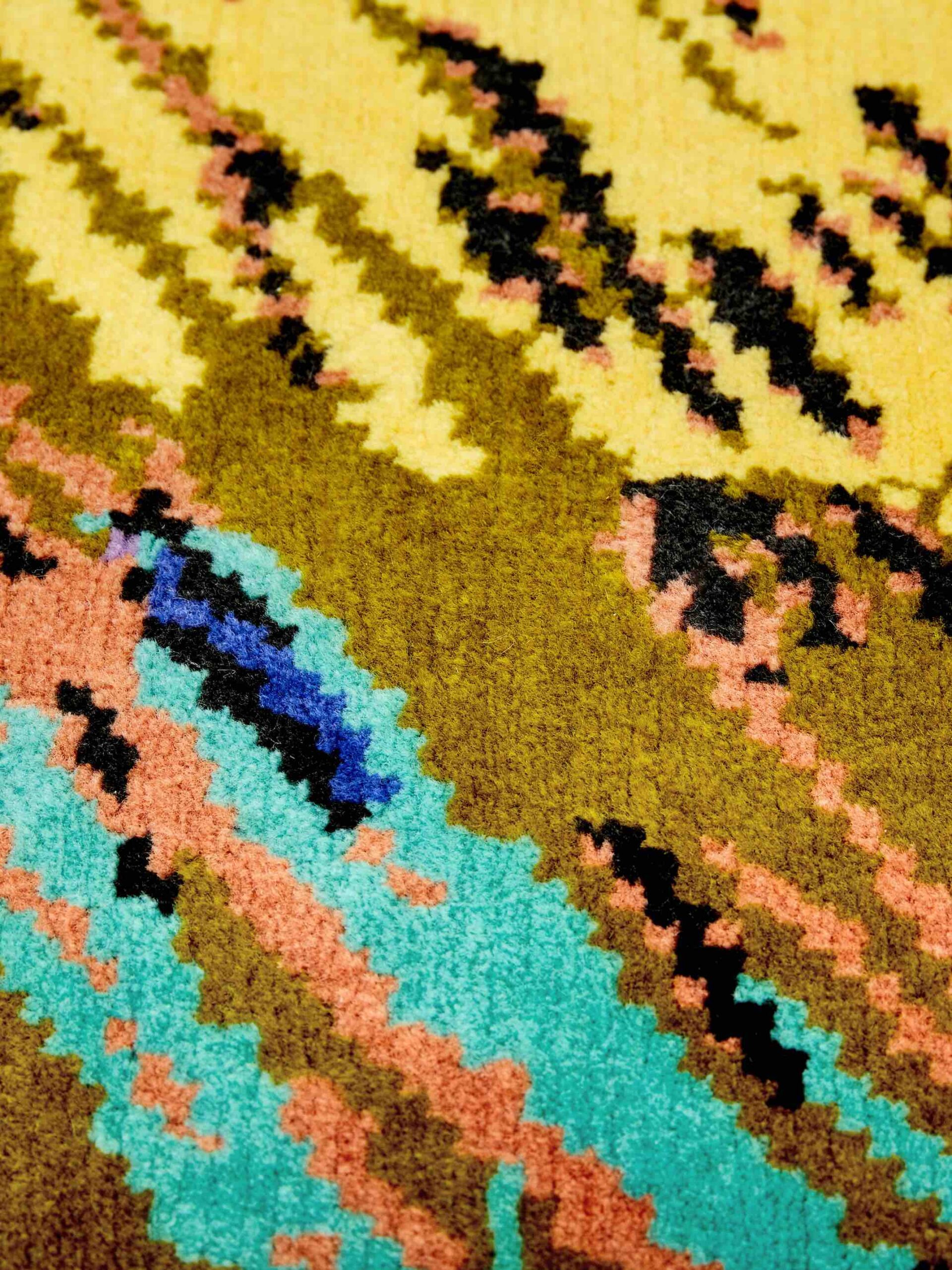 Disappearing Spectrum Designer Wool Rug
