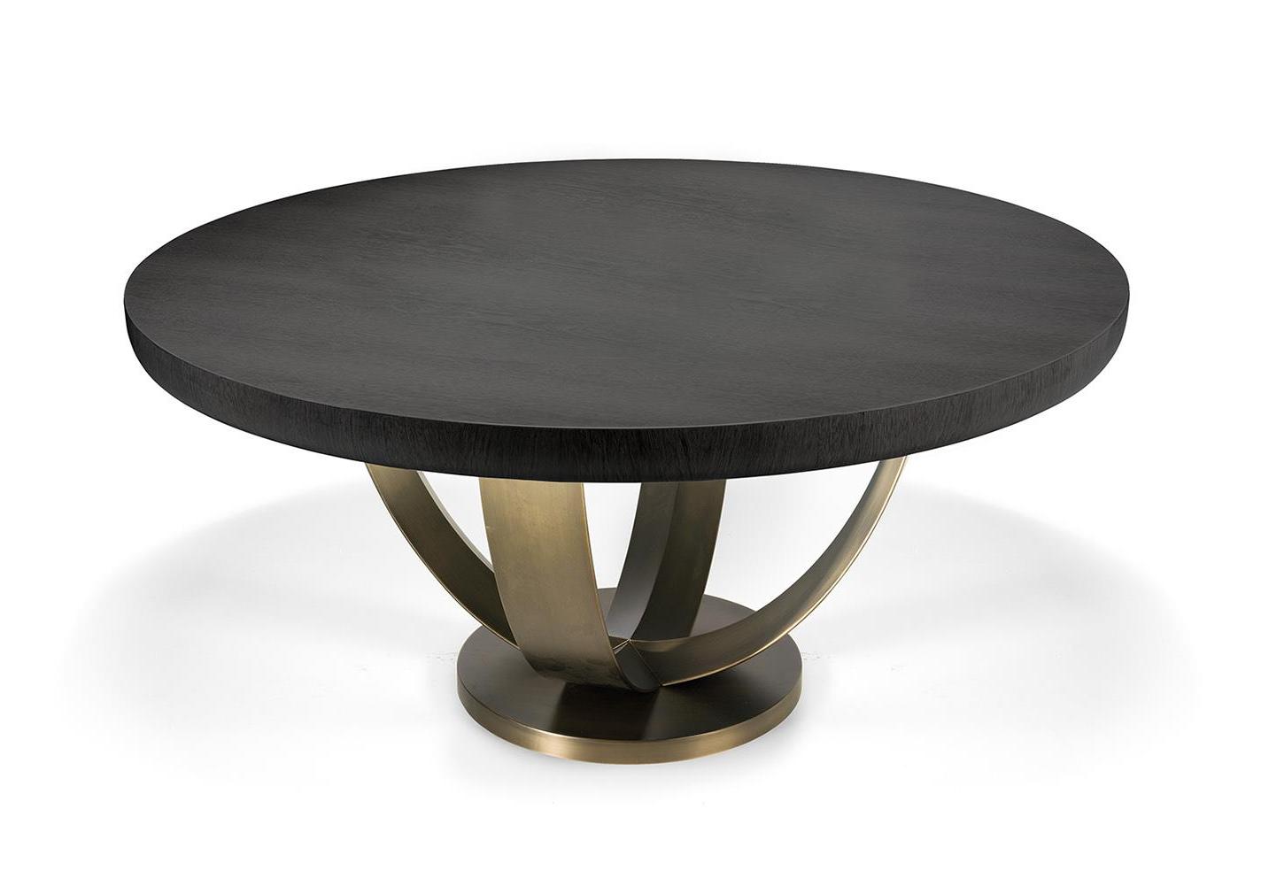 Circular Table with Lustrous Top