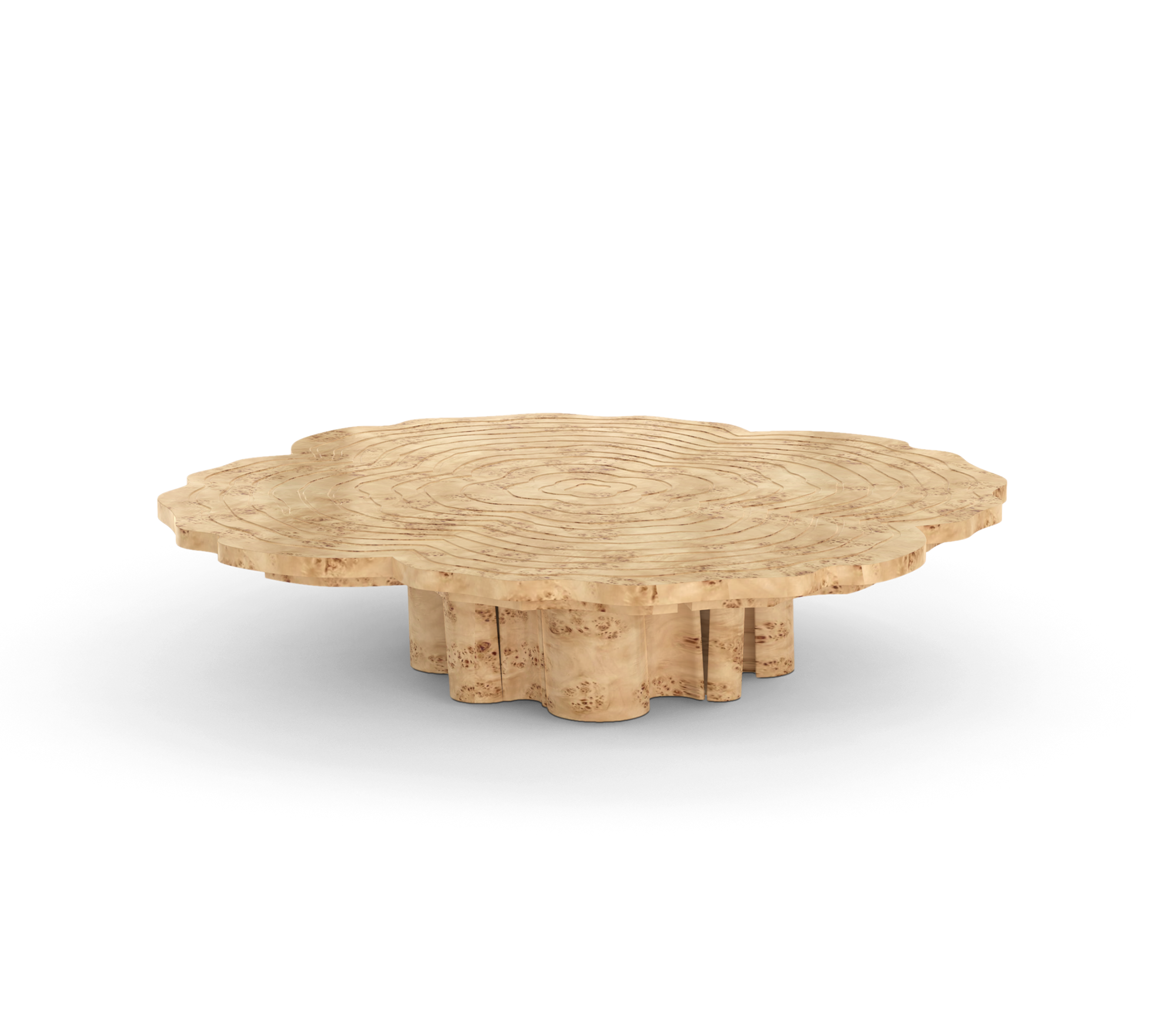 Poplar 3-Piece Coffee Table Set