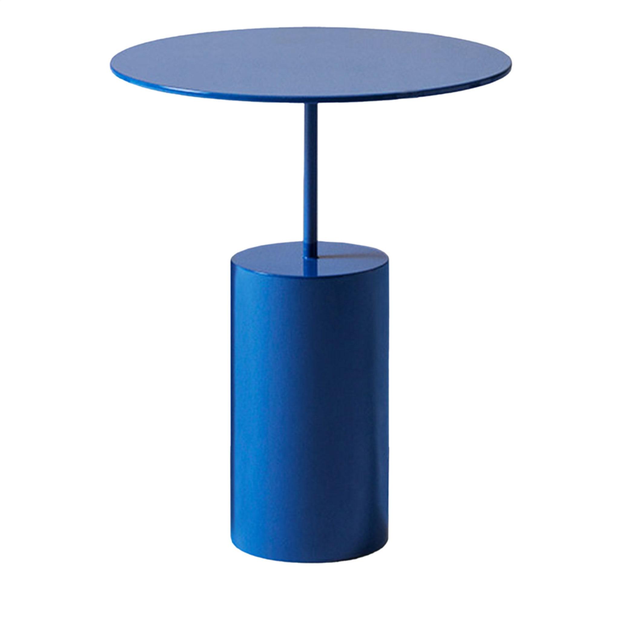 Cocktail Artisan Round Blue Side Table