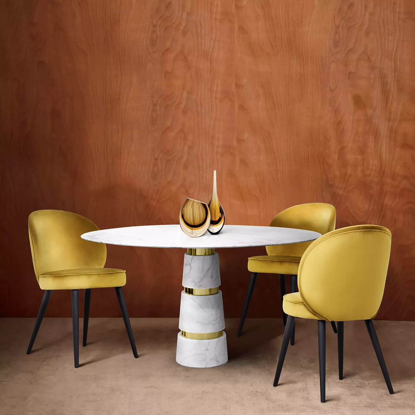 Avalanche Carrara Marble Table