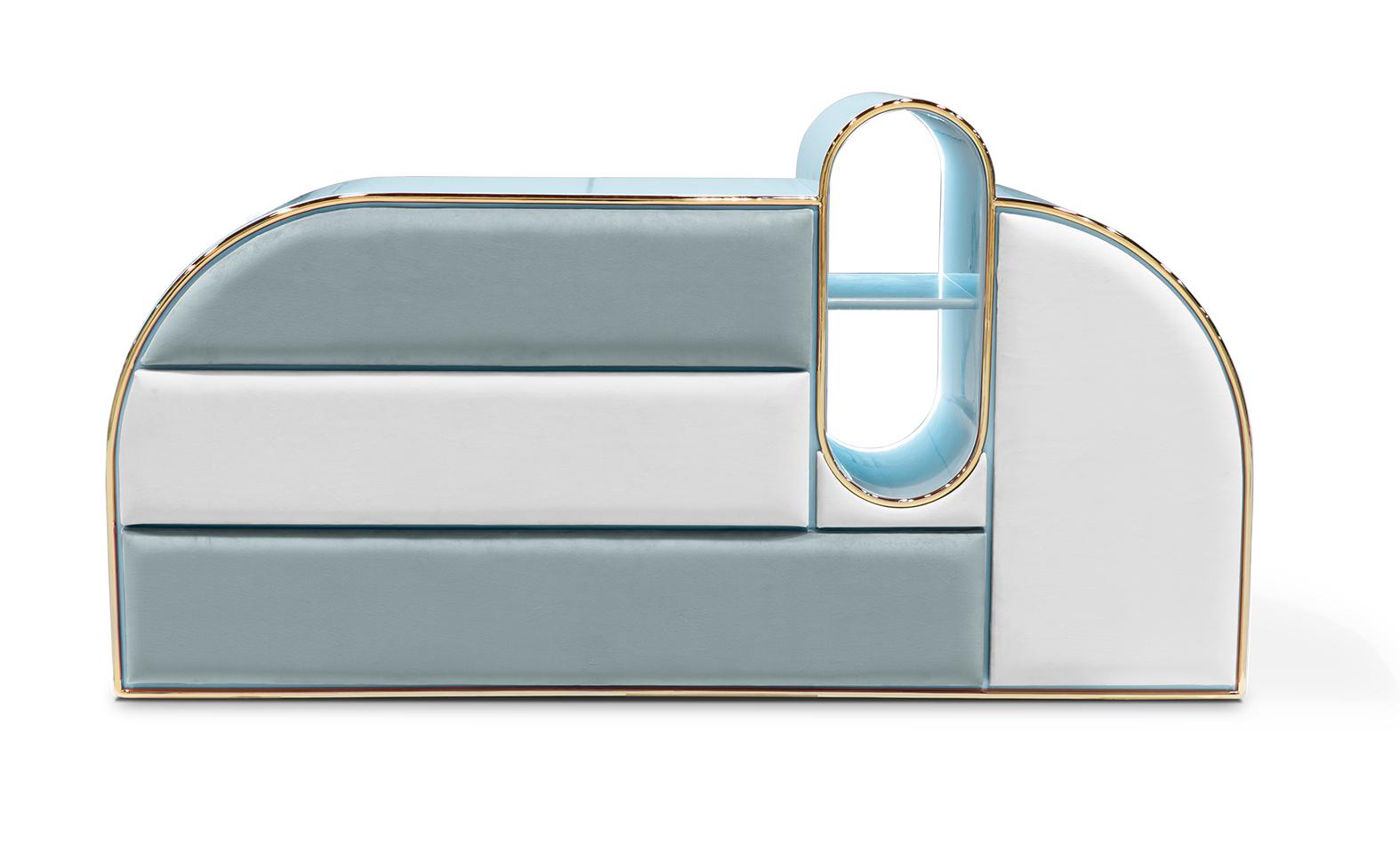 Candy Triple Blue Chest of Drawers