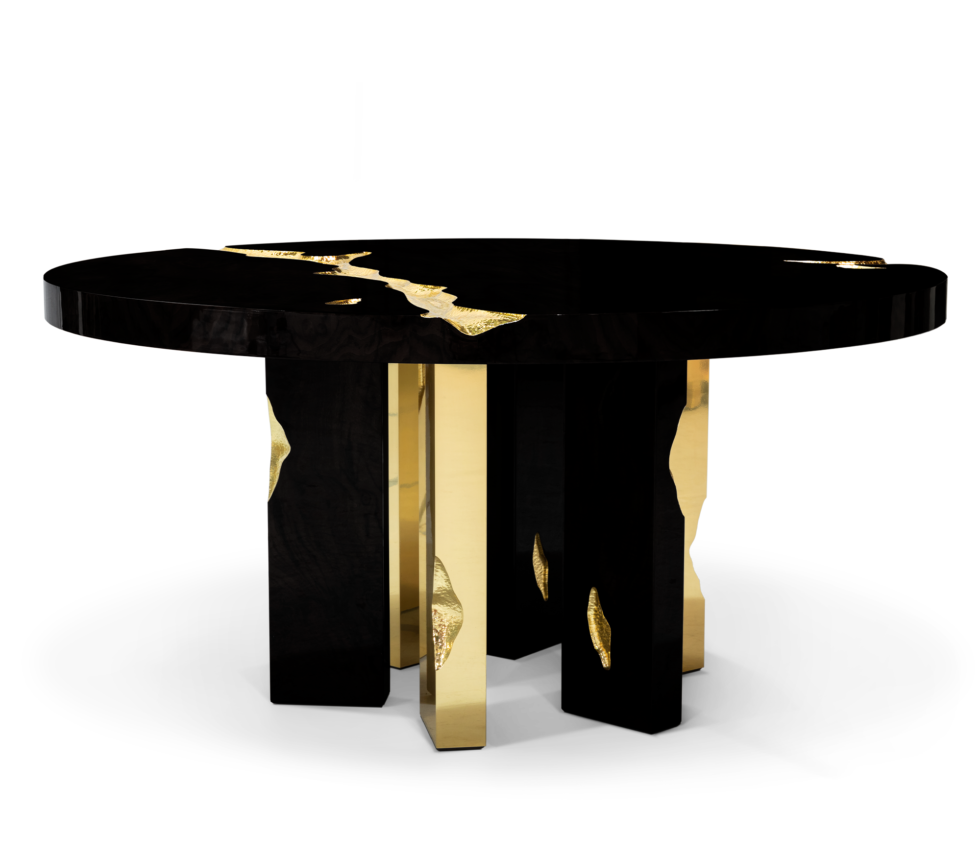 Round Black Luxe Dining Table