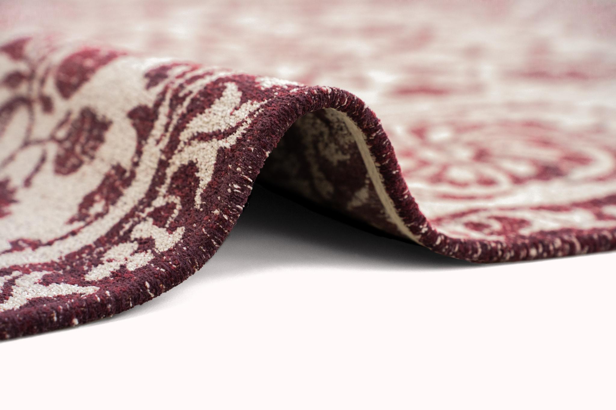 Burgundy Suzani Embroidered Rug | Size: 240 x 340 cm
