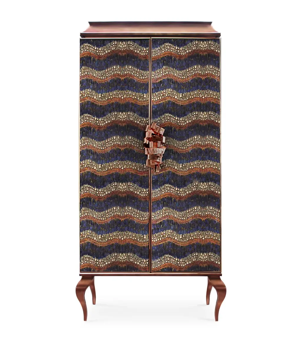 Mirage Purple Feather Cabinet
