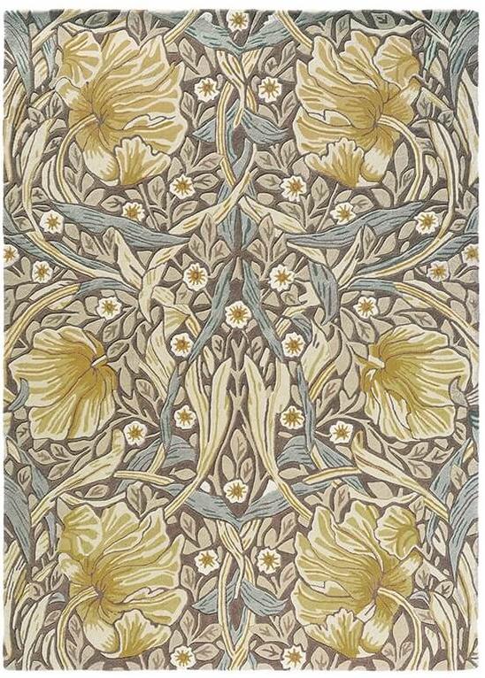 Designer Floral Indian Rug ☞ Size: 170 x 240 cm