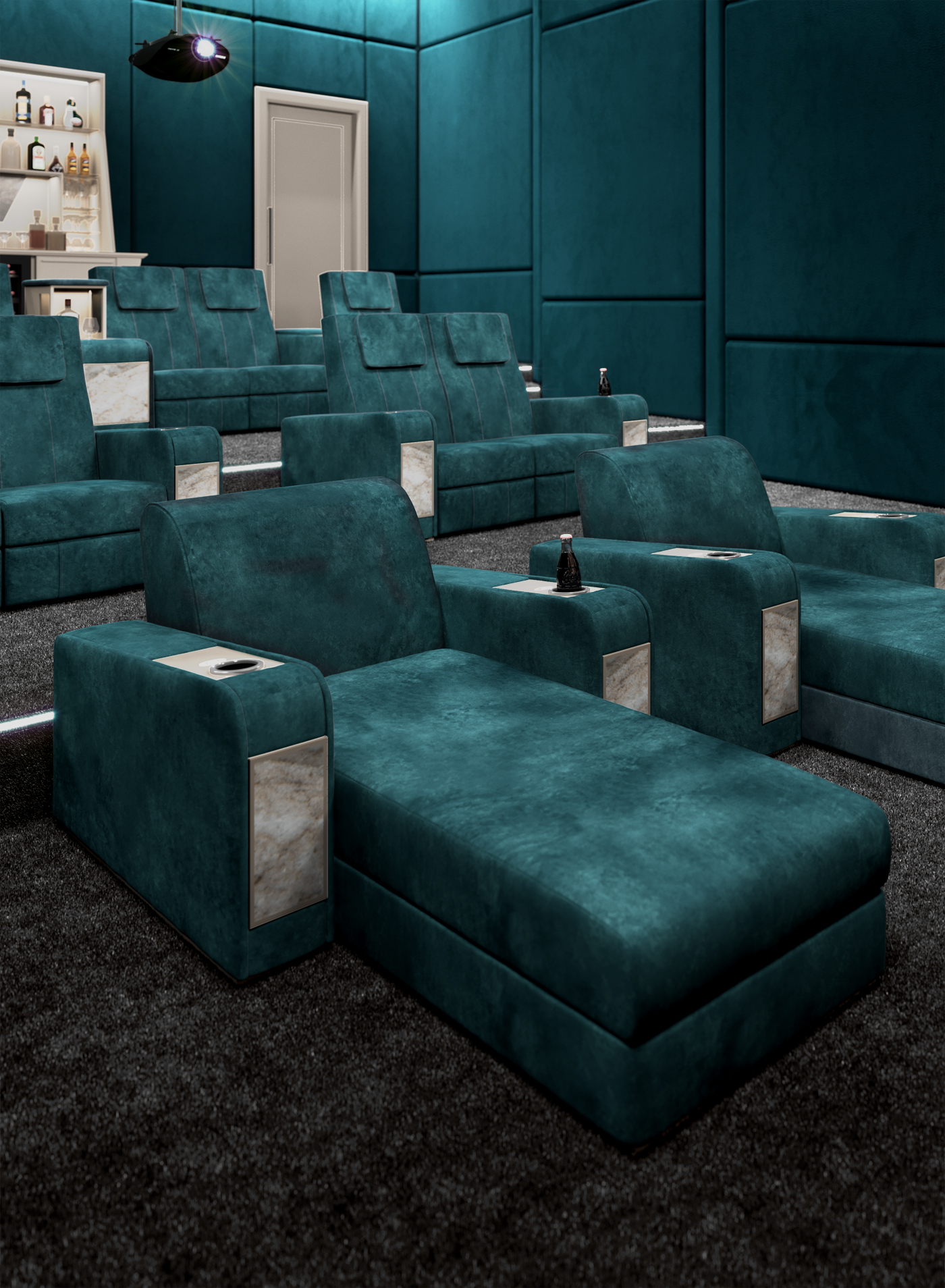 Comfort Deluxe Cinema Lounge Chair - 4