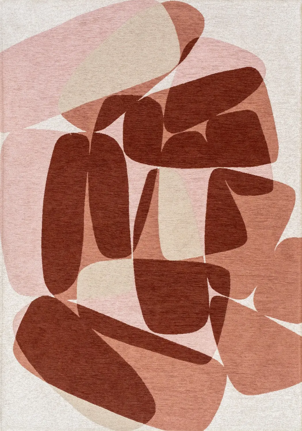 Cherry Mocha Jacquard Wilton Rug